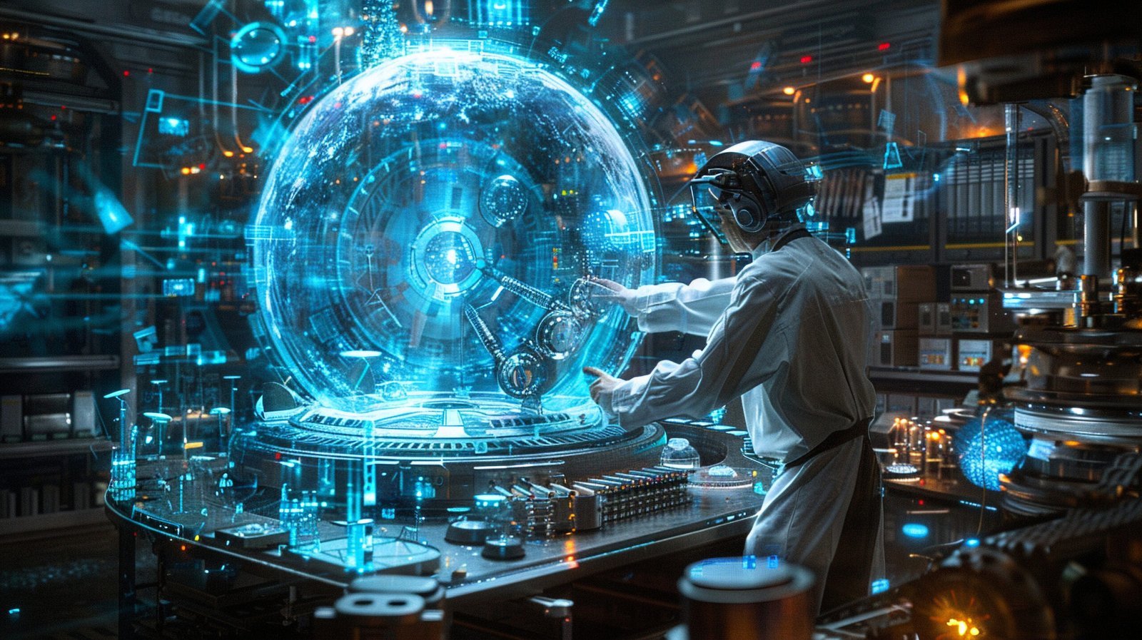 Futuristic research equipment